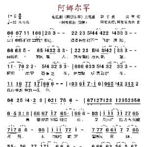 阿娜尔罕_歌谱投稿