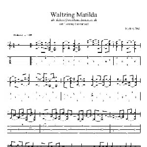 tommy emmanuel waltzing matilda 吉他谱