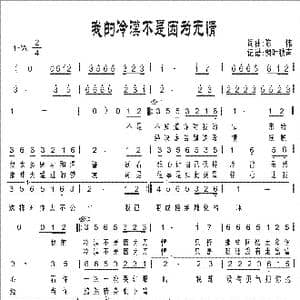 我的冷漠不是因为无情_歌谱投稿_词曲:陈伟 陈伟