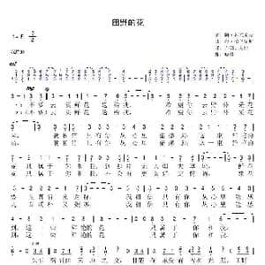 田野的花_歌谱投稿