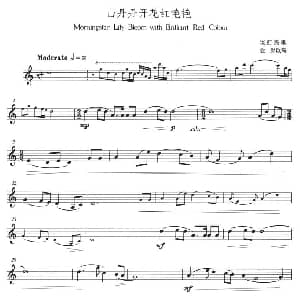 山丹丹开花红艳艳 小号