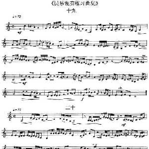 民乐视奏练习曲集 19—22