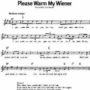 蓝调音乐:Please Warm My Wiener_外国歌谱