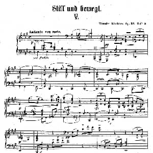 Clavierstucke "Still und Bewegt" Op.24 钢琴谱 德 狄奥多•柯希纳