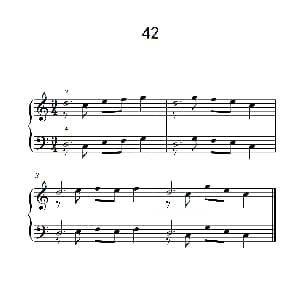加强手指独立性的练习 42 钢琴谱