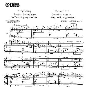 Concone 25 Melodic Studies easy and progressive 钢琴谱 Concone