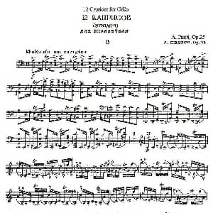PIATTI 12 Caprices 之8 大提琴