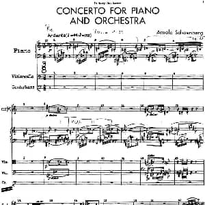 Piano Concerto Op.42 钢琴谱 阿诺德 勋伯格
