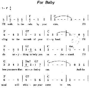 For Baby 美国 _外国歌谱