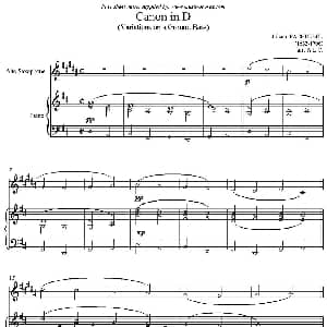 萨克斯谱 | Canon in D 中音萨克斯 钢琴伴奏