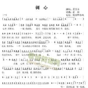 刺心_歌谱投稿_词曲:崔恕 崔恕