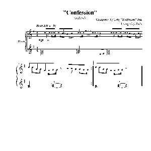 Confession 钢琴谱