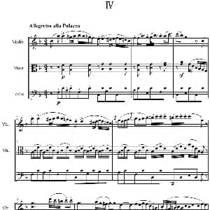 小提琴谱 | Serenate String Trio D大调弦乐三重奏Op.8,IV 贝多芬