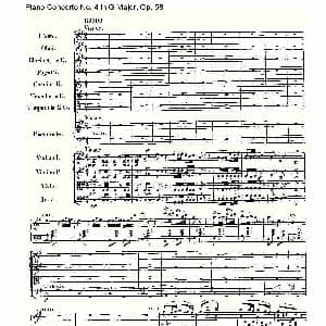 Ｇ大调钢琴第四协奏曲 Op.58 第三乐章 钢琴谱 路德维西 冯 贝多芬