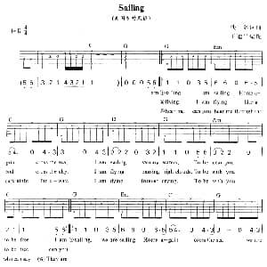 Sailing 吉他谱
