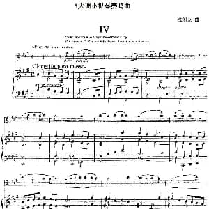 小提琴谱 | 法朗克 A大调小提琴奏鸣曲 IV 小提琴 钢琴伴奏 法朗克