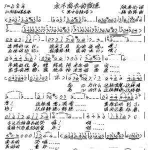 永不离去的雪莲_歌谱投稿_词曲:顾孝光 张艺军