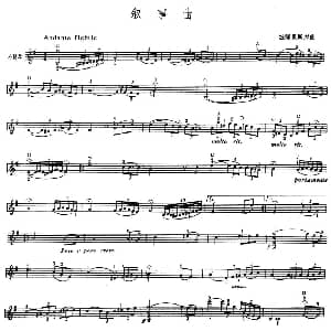 小提琴谱 | 叙事曲 波隆贝斯库