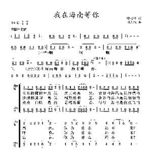我在海南等你_歌曲简谱_词曲:邢增仪 刘光荣