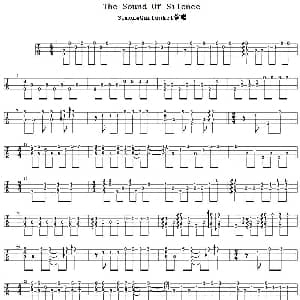 The Sound Of Silence 吉他谱 Simon&Garfunkel