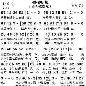 菩提花_歌曲简谱_词曲:安九 安九