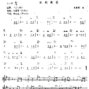 电子琴谱 | 她的笑容 瓦莱顿