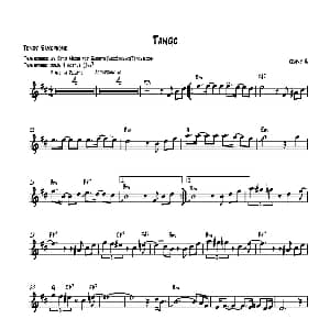 萨克斯谱 | Tango 次中音萨克斯