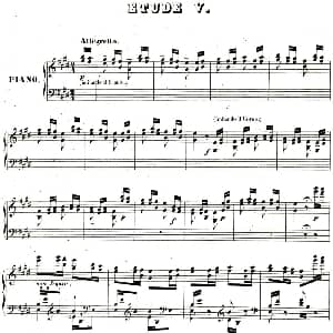 李斯特帕格尼尼大练习曲5 钢琴谱 李斯特