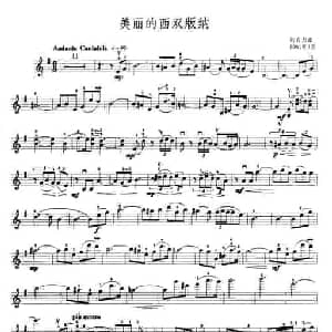 小提琴谱 | 美丽的西双版纳