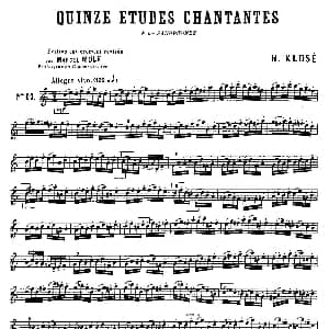 长笛曲谱 | 15首如歌的练习曲之11—15 克洛捷