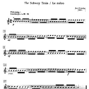 小提琴谱 | The Subway Train 加拿大小提琴考级 预备级