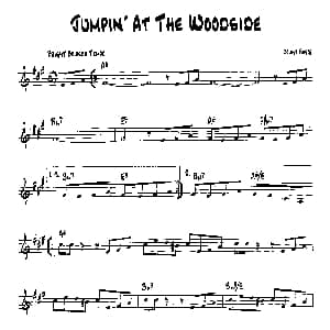 JUMPIN'AT THE WOODSIDE 降B爵士乐谱