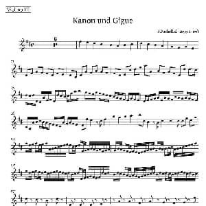 小提琴谱 | Canon in D D大调卡农 第三小提琴 Pachelbel 帕赫贝尔