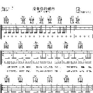 没有你的城市 吉他谱 刘德华
