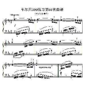 车尔尼599第69首曲谱及练习指导 钢琴谱