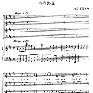 哈利路亚_外国歌谱_词曲: 德 亨德尔