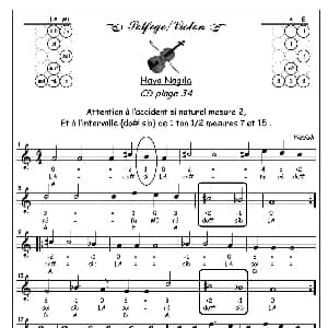 小提琴谱 | Hava Nagila