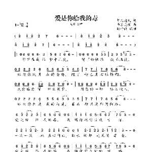 爱是你给我的毒_歌曲简谱_词曲:梦儿随风 快乐大猫
