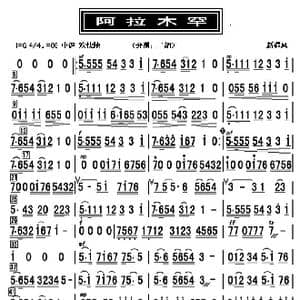 阿拉木罕_歌曲简谱_词曲: 新疆风