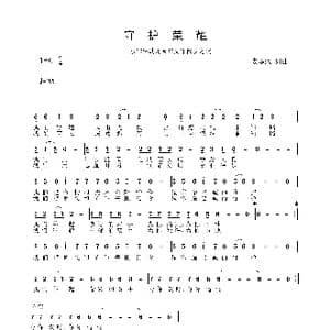 守护荣耀_歌谱投稿_词曲:安华水 安华水