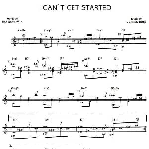 I CAN'T GET STARTED 吉他谱
