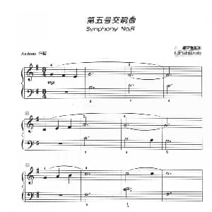 第五号交响曲 钢琴谱 柴可夫斯基