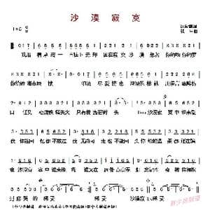 ​沙漠寂寞_歌曲简谱_词曲:许常德 张宇