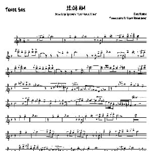 萨克斯谱 | 12:08 AM 次中音萨克斯