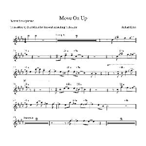 萨克斯谱 | Move On Up 次中音萨克斯