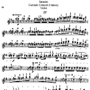 小提琴谱 | Carmen Concert Fantast Op.25 Ⅳ Sarasate 萨拉萨蒂