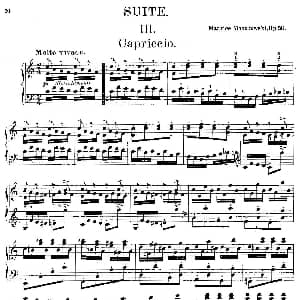 Suite in G Major Op.50 钢琴谱 莫里兹 莫什科夫斯基