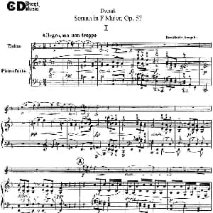 小提琴谱 | Violin Sonata Op.57 小提琴 钢琴伴奏