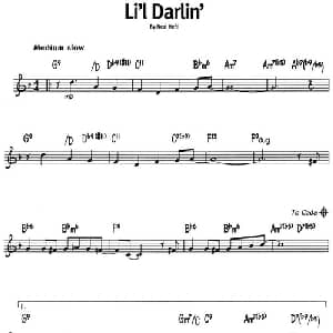 蓝调音乐:Li'l Darlin'_外国歌谱