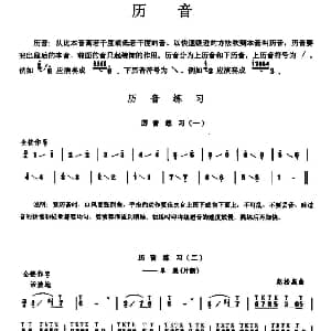 笛子谱 | 笛子厉音练习